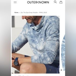 Outerknown tie dye hoodie